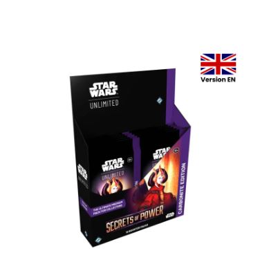 Star Wars Unlimited – Display Carbonite Edition – Secrets of Power – Box of 12 Boosters in English