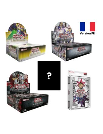 Yu-Gi-Oh! – Pack – 1 DOOD Display + 1 SUDA Display + 1 Alliance Intuition Display + 1 Packet of Random Yu-Gi-Oh! Sleeves + 1 2025 Mega-Pack – In French