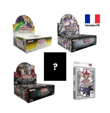 Yu-Gi-Oh! – Pack – 1 DOOD Display + 1 SUDA Display + 1 Alliance Intuition Display + 1 Packet of Random Yu-Gi-Oh! Sleeves + 1 2025 Mega-Pack – In French